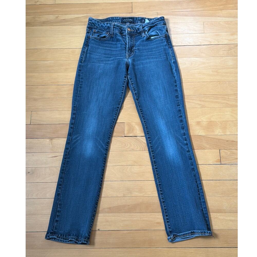 Lucky Brand Size 27 Sweet Straight Low Rise Straight Fit Dark Wash Jean